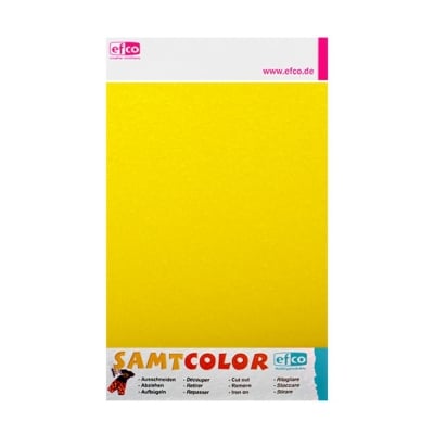 Цветен лист за декоративна щампа, SAMTCOLOR, 250 x 200 mm, 1 бр., жълт