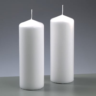 Цилиндрична свещ, ф 60 x H 165 mm, бял