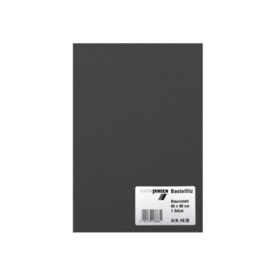 Филц занаятчийски 0,8-1 mm, 100% вискоза, черен
