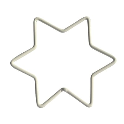 Телена форма за украсяване, 10 cm, звезда