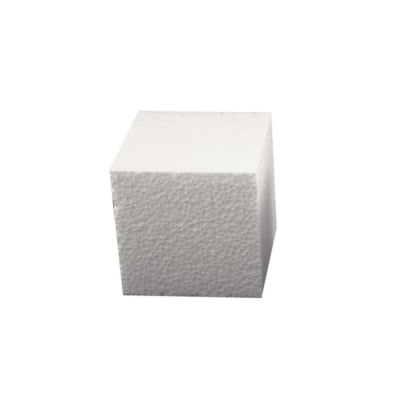 Куб от стиропор, бял, 100 x 100 x 100 mm