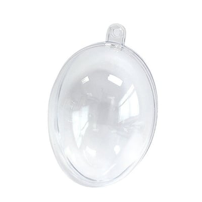 Яйце от пластмаса, H 100 mm, прозрачна