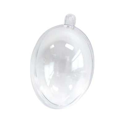Яйце от пластмаса, H 60 mm, прозрачна