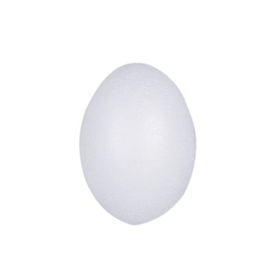 Яйце от стиропор, бял, H 80 mm