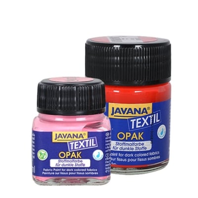 Текстилна боя, Opak JAVANA, 20 ml /за светла  и тъмна основа/