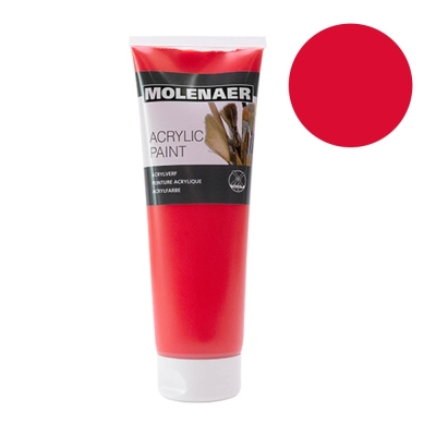 Акрилна боя CREALL MOLENAER ACRYLICS, 250 ml, Vermilion