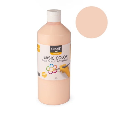 Плакатна боя BASIC COLOR, 500 ml, пастелно оранжева