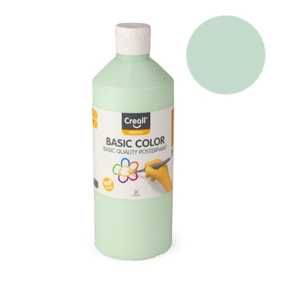 Плакатна боя BASIC COLOR, 500 ml, пастелно зелена
