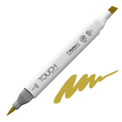 Маркер TOUCH TWIN BRUSH, Y41, Olive Green