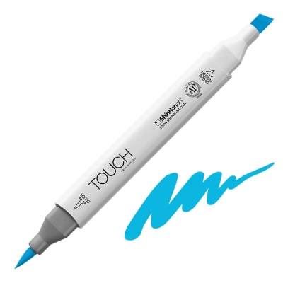 Маркер TOUCH TWIN BRUSH, B66, Baby Blue