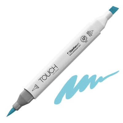 Маркер TOUCH TWIN BRUSH, B67, Pastel Blue
