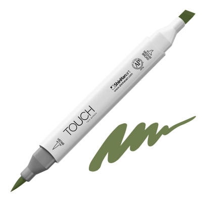Маркер TOUCH TWIN BRUSH, GY231, Seaweed Green