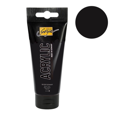 Акрилна боя SOLO Goya BASIC, 100 ml, черна