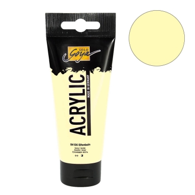 Акрилна боя SOLO Goya BASIC, 100 ml, кремава