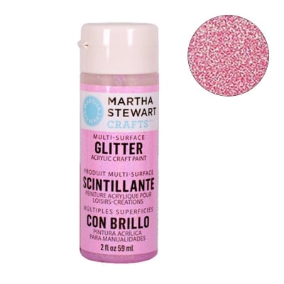 Боя акрилна Martha Stewart, 59 ml, Glitter, bubble gum