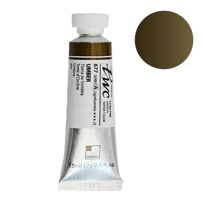 Водна боя PWC, 15 ml, Umber