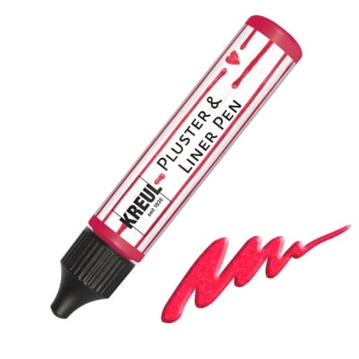 3D боя PicTixx Pluster & Liner, Kreul, 29 ml, рубиненочервен
