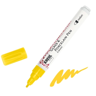 Маркер за порцелан 160'C, Brillant, 2-4 mm, сигнално жълт