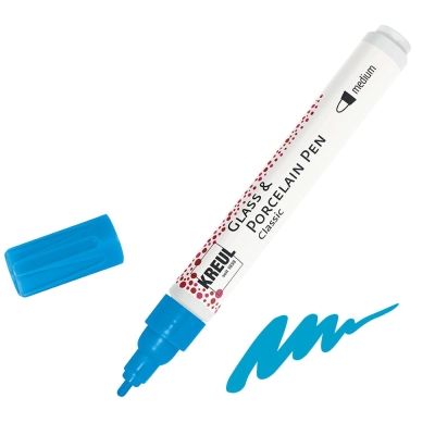 Маркер за порцелан 160'C, Brillant, 2-4 mm, светлосин