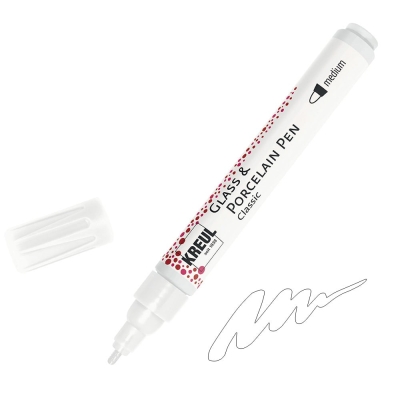 Маркер за порцелан 160'C, Brillant, 2-4 mm, бял