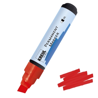 Маркер перманентен XXL, връх 4-12 mm, червен