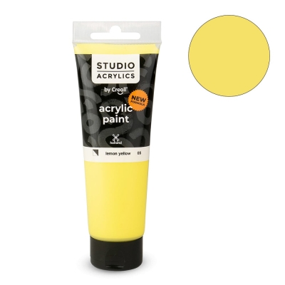 Акрилна боя CREALL STUDIO ACRYLICS, 120 ml, Lemon Yellow