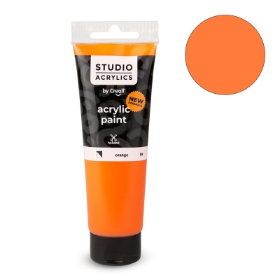 Акрилна боя CREALL-STUDIO-ACRYLICS, 120 ml, оранжева