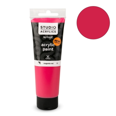 Акрилна боя CREALL-STUDIO-ACRYLICS, 120 ml, магента червена
