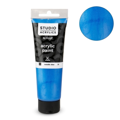 Акрилна боя CREALL-STUDIO-ACRYLICS, 120 ml, син металик