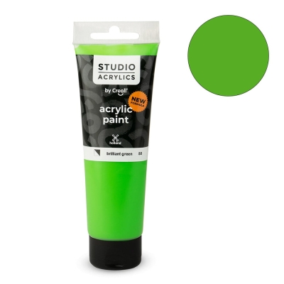 Акрилна боя CREALL-STUDIO-ACRYLICS, 120 ml, брилянтно зелена