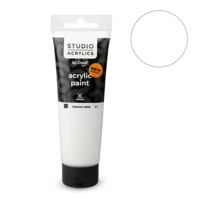 Акрилна боя CREALL-STUDIO-ACRYLICS, 120 ml, бяла