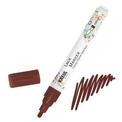 Маркер лак, връх-заоблен 2-4 mm, кафяв