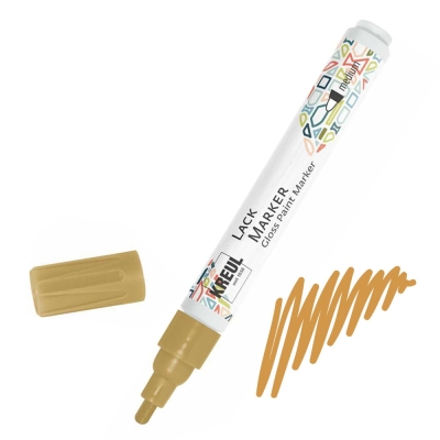 Маркер лак, връх-заоблен 2-4 mm, златен