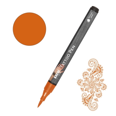Писец за татуировки Tattoo Pen, връх четка, керемиден