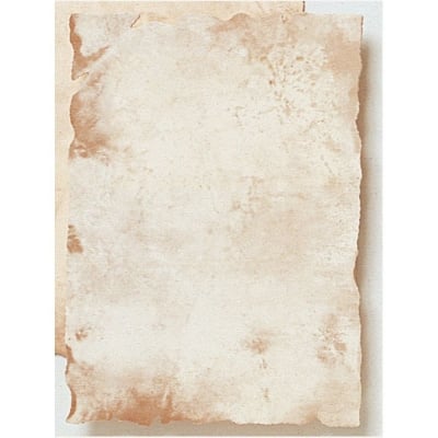 Хартия за антични документи, 200 g/m2, А4, 1л, състарена окъсана