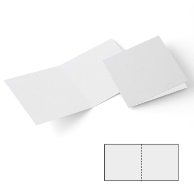 Картичка цветен картон RicoDesign, PAPER POETRY, QUAD.,240g, HELLWEISS