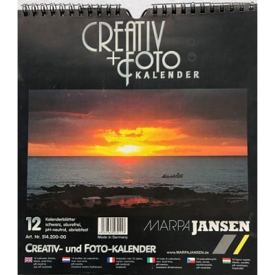 Направи си сам вечен календар, FOTO, 200 g/m2, 22 x 24 cm, черен