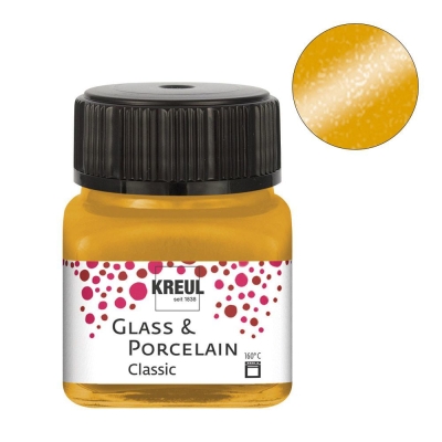 Боя за порцелан Porcelain 160°C, Metallic, 20 ml, Metallic-Gold