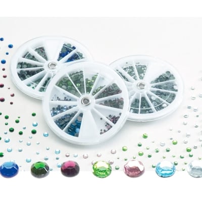 Сет кристали, 1440 бр., 7 цвята