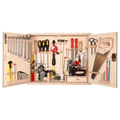 Професионален шкаф с инструменти за дървообработване Pebaro, 43  части