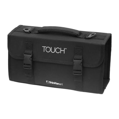 Органайзер чанта за Touch Twin маркери, 102 цвята, текстил, черен