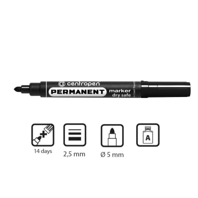 Перманентен маркер CENTRO, 2.5 mm