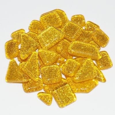 Мозаечна плочка Soft Glas Glitter, 200 g, злато