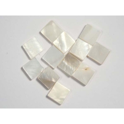 Мозаечна плочка Mother of Pearl, седеф, 10 x 10 x 1-2 mm, 50g