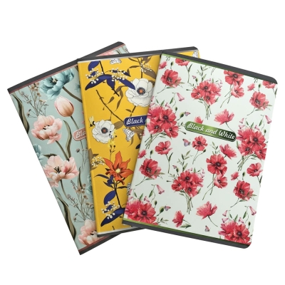 Тетрадка Black & White, Girl, A5, ТШР, мека корица, 40 листа