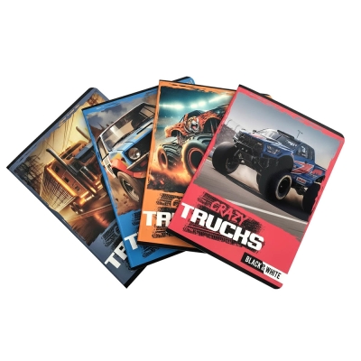 Тетрадка Black & White, Boy, A5, ТШР, мека корица, 40 листа