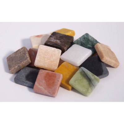 Мозаечна плочка Marble, мрамор, 20 x 20 x 4 mm, 235 бр., Multicolor mix