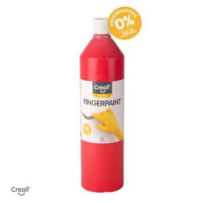 Боички за рисуване с ръце CREALL, 750 ml, червена