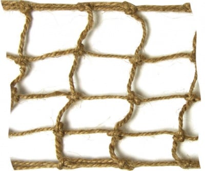 Мрежеста лента, юта, 100 mm, 10m, натурална