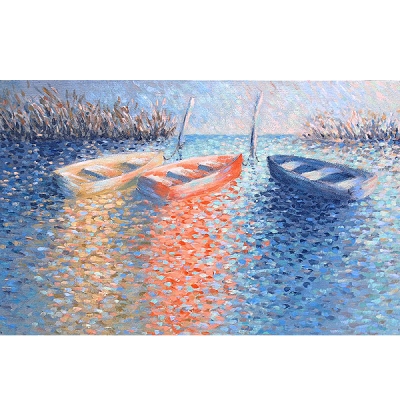 Платно за рисуване грундирано, 380 g/m2, 1,7 cm, бяло,  50 х 60 cm